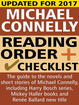 Michael Connelly Reading Order and Checklist by Crime LineUp ...